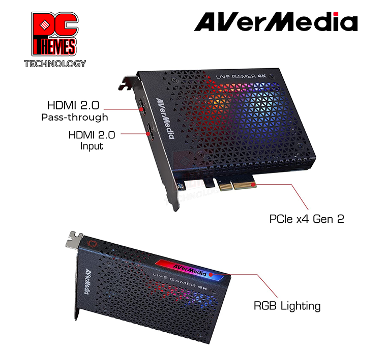 グラフィックボード・グラボ・ビデオカード AVerMedia Live Gamer 4K GC573 AVERMEDIA Live Gamer 4K - GC573 Capture Card